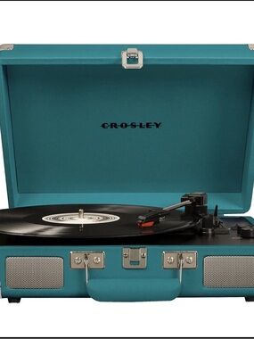 Crosley Teal Suitcase-Style Portable Turntable